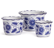 BARCLAY BUTERA DYNASTY SCOLLOPED POT-MD