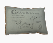 BLUEPRINT GOLDEN RETRIEVER PILLOW