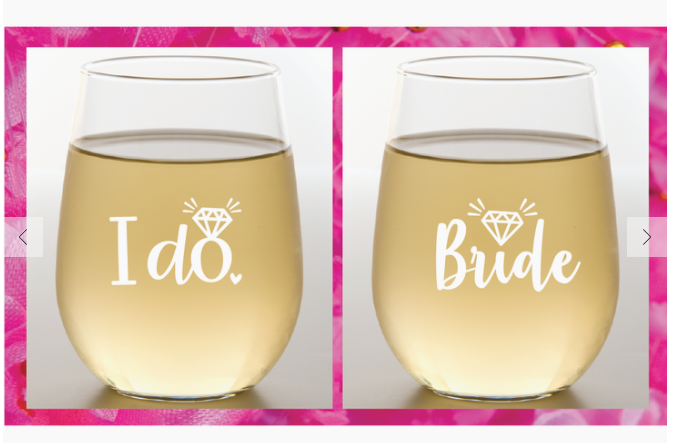 BRIDE COLLECTION -SHATTERPROOF WINE GLASS SET/4