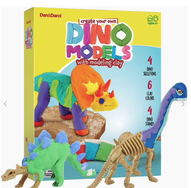 DINO CLAY MODELS WITH MODELING CLAY