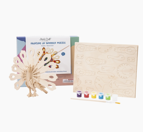 WOODEN PUZZLE PEACOCK