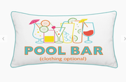 POOL BAR INDOOR/OUTDOOR LUMBAR PILLOW