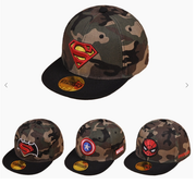 CAMOUFLAGE CARTOON BASEBALL CAP - SPIDERMAN