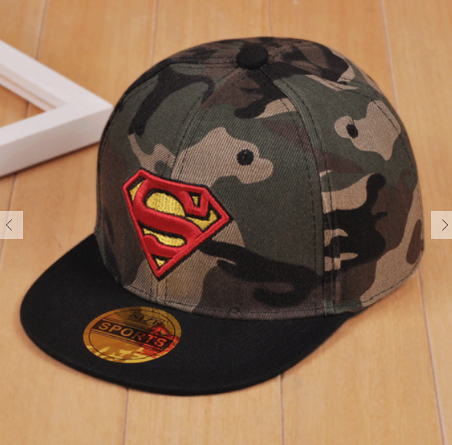 CAMOUFLAGE CARTOON BASEBALL CAP - SUPERMAN