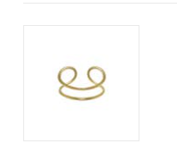 PARALLEL FLUID CUFF- GOLD