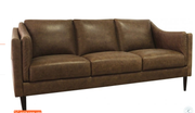 AVA LEATHER SOFA- BOMBER TAN