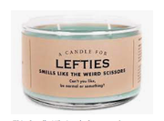 LEFTIES  CANDLE