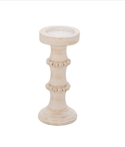 ANTIQUE STYLE  CANDLE HOLDER , WHT-11"