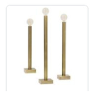 BARCLAY BRASS TABLE LAMP-LG