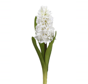 HYACINTH SPRAY WHITE- 12.5"