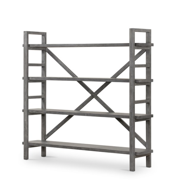 TOSCANA LARGE BOOKSHELF-WASHED GREY