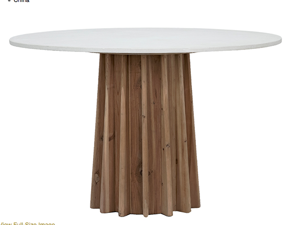 ADONIS ROUND PEDESTAL TABLE