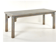 SIENNA DINING TABLE 76"-ANTIQUE GREY/BLUE