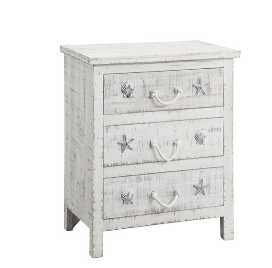 SEASIDE SAND 3 DRAWER CHEST