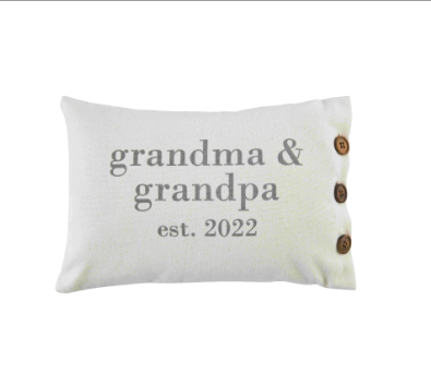 GRANDPARENTS  EST 2022 PILLOW